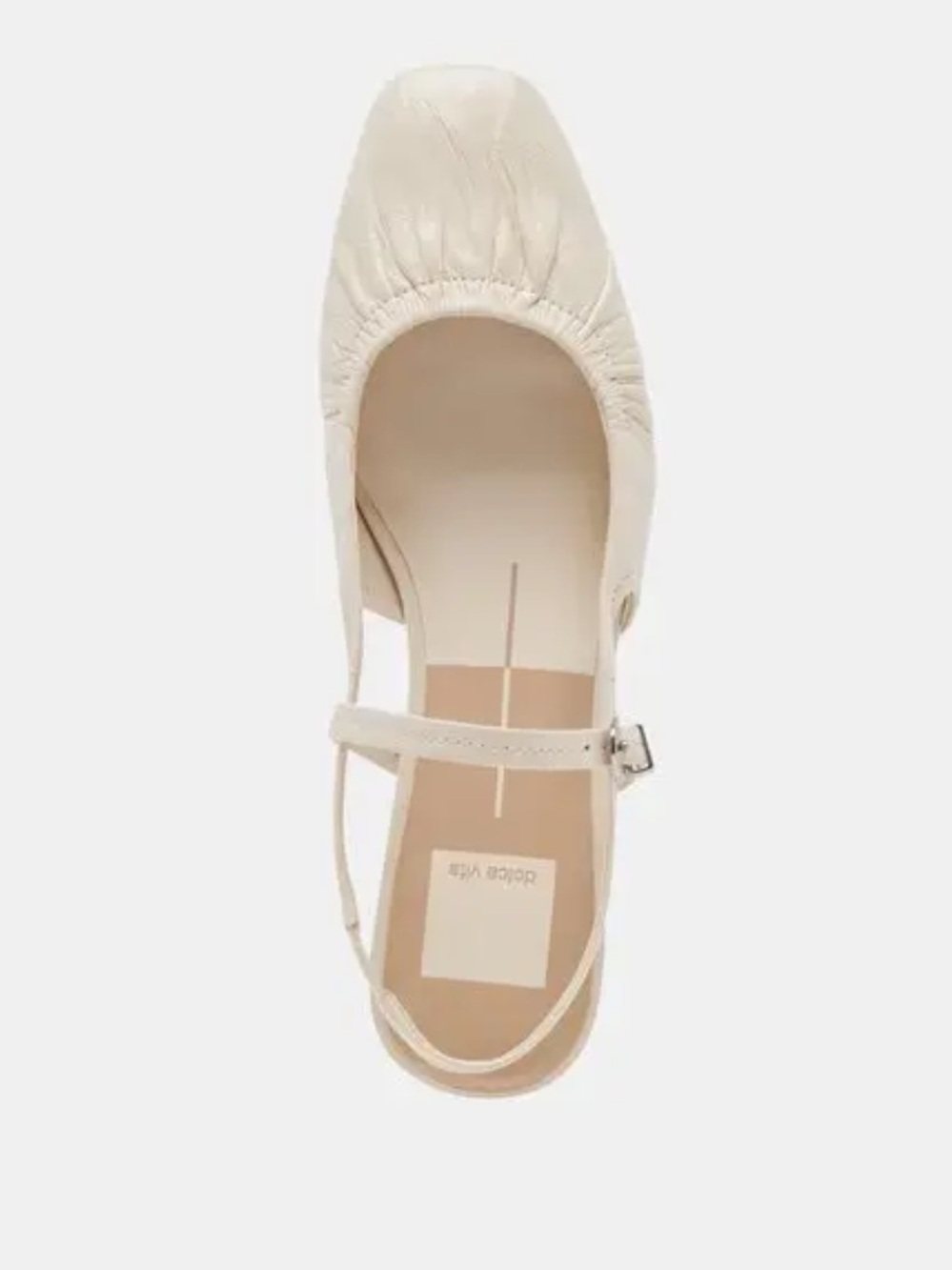 Dolce Vita Ivory Slingback Square-Toe Mules - Picture 2 of 7